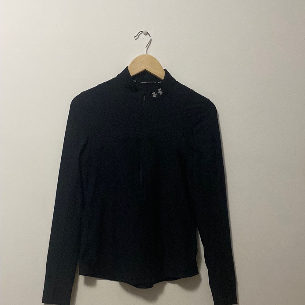 Under Armour Black Fitted Long Sleeve Button Down Shirt